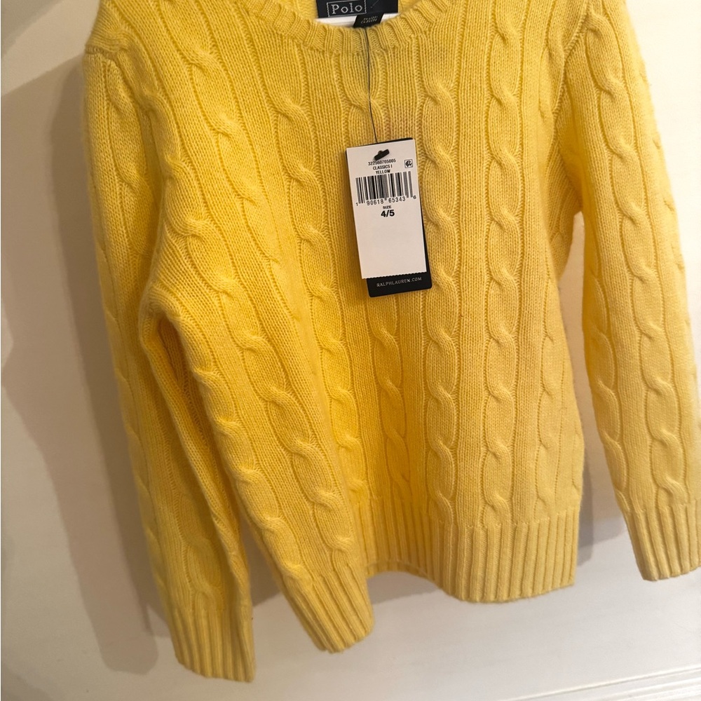 Ralph Lauren kids cashmere Cable Knit Sweater